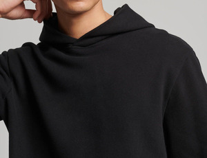 Sudadera con Capucha Casual para Hombre, Personalizada, Lisa, Teñida, con Estampado de Ganchillo, Corte Regular, 100% Algodón, Resistente al Viento, con Bolsillos - Product Image 4