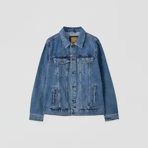 Custom <b>Men's</b> Slim Fit Jean <b>Jacket</b> New Fashion Design Casual Plain Dyed Made From Denim Cotton for <b>Men</b> - Product Image 5