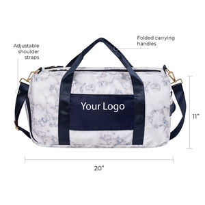 Sac de voyage multi-couleurs, sacs de voyage personnalisés imprimés et brodés, style sport, gym, tissu imperméable et durable, sacs de voyage en cuir - Product Image 3