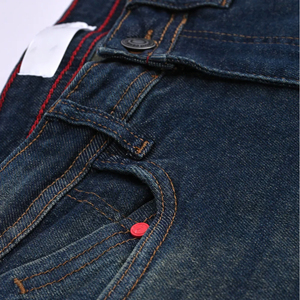 High Quality Custom Logo Washed Denim <b>Jeans</b> for Men Streetwear Style-Wholesale Price Latest Design for Autumn Winter Seasons - Product Image 6