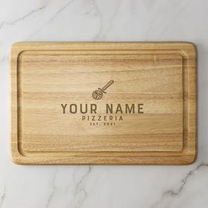 Tabla de Cortar de Madera de Olivo Hecha a Mano - Utensilios de Cocina Ecológicos de Forma Redonda y Tamaño Personalizado - Product Image 1
