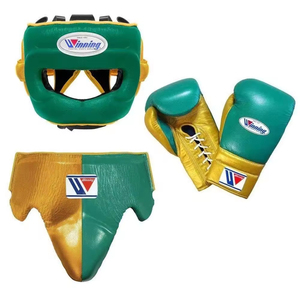 Nouvelle conception, ensemble de boxe professionnel en cuir noir, élégant, gagnant, pour le sparring, NAMZA INTERNATIONAL, logo personnalisé, protection - Product Image 5