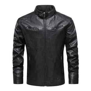 Veste en cuir PU pour homme, design classique de haute qualité, veste d'hiver, personnalisation du logo, veste en cuir - Product Image 5