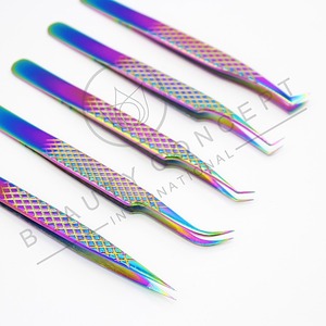 ชุดแหนบต่อขนตาจับเพชร5ชิ้น-แหนบเหล็กญี่ปุ่นมีหลายสีให้เลือกอย่างยั่งยืน - Product Image 3