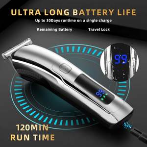 Tondeuse à barbe électrique sans fil pour homme avec 20 réglages de longueur, tondeuse à poils de nez étanche, rasoir alimenté par batterie - Product Image 2