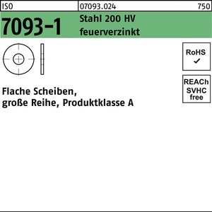 Arandelas de Acero Galvanizado en Caliente ISO 7093-1 10 200 HV Paquete de 250 Piezas - Product Image 1