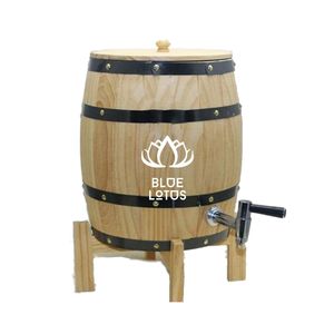 TRENDING NOW Oak Wooden Barrel Clean Selection For Creative Photography Props And Sophisticated Ornament For Office Reception - Product Image 1