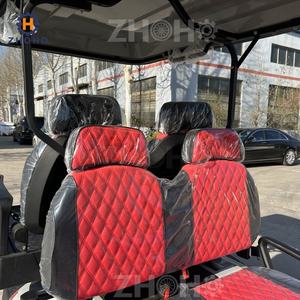 Voiture <span class=keywords><strong>de</strong></span> golf électrique tout-terrain simple <span class=keywords><strong>blanche</strong></span> 2-4 places, adaptée à <span class=keywords><strong>la</strong></span> plage et au <span class=keywords><strong>camping</strong></span>. - Product Image 5