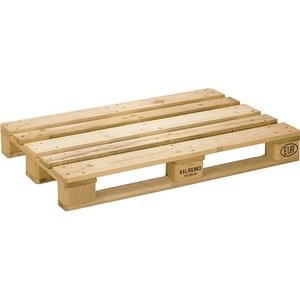 พาเลทไม้ธรรมชาติ 1200x800x144 มม. รับน้ำหนัก 1000 กก. 3 ราง - Product Image 1