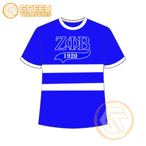T-shirt pour femmes Zeta Phi Beta personnalisé en gros vêtements de sororité t-shirts en coton vêtements de fraternité pour femmes plus fines - Product Image 5