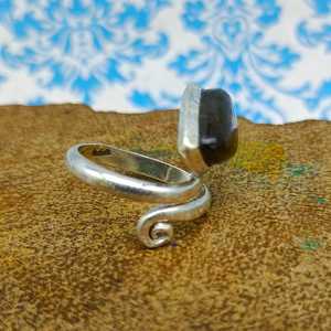 925 Sterling Silver Handmade Women's <b>Ring</b> Pear Shape Grey Blue Flash Labradorite Gemstone <b>Set</b> Diamonds Unique Casual Jewelry - Product Image 3