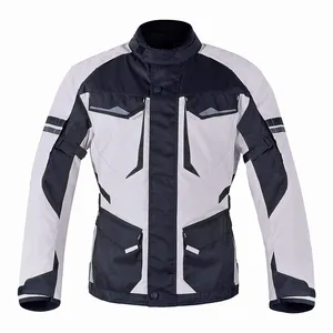 Chaqueta de Motocicleta de Cordura Negra de Alta Calidad, Impermeable, Transpirable, con Protección UV, Ropa Deportiva Cortavientos para Motocross - Product Image 1