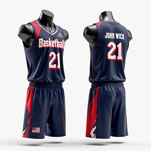 Kits de basketball pour hommes Uniformes entièrement personnalisés sublimés RTS Vêtements de sport Séchage rapide Respirant Vêtements d'équipe de haute qualité Vente en gros - Product Image 1