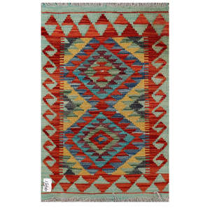 Tapis kilim d'Afghanistan Maimana 84 x 54 cm, tapis traditionnels tissés à la main - Product Image 1