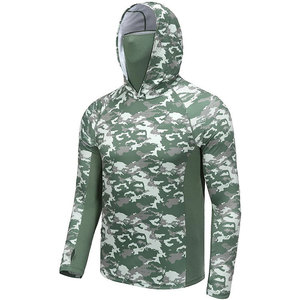 Sudadera con capucha de pesca de secado rápido con propiedades de absorción de humedad de tela ligera de manga larga y protección solar UPF 50 + UV - Product Image 4