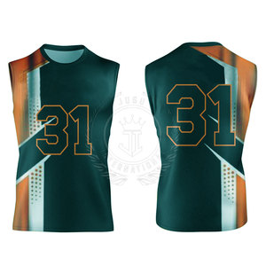 Ropa Deportiva Transpirable para Exteriores, Conjuntos de Uniformes 7 7 para Adultos, MOQ Bajo, Nuevo Diseño, 100% Poliéster, Sin Mangas, Alta Calidad, Personalizado - Product Image 5