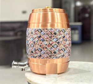 Nouveaux arrivages Distributeur d'eau en cuivre pur imprimé Vente chaude Look créatif Design brillant disponible au meilleur prix - Product Image 5