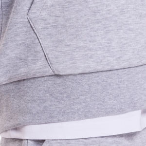 Sudaderas con capucha para hombre Sudaderas con cremallera de algodón 100% Ajuste de hombro caído azul con bolsillos delanteros y sudaderas con cremallera de algodón Premium de 450gsm para hombre - Product Image 5