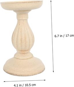 4 Uds. De portavelas de madera Vintage, decoración para mesa, decoración de boda Vintage, decoración del hogar, portavelas de pilar de madera, casa - Product Image 4