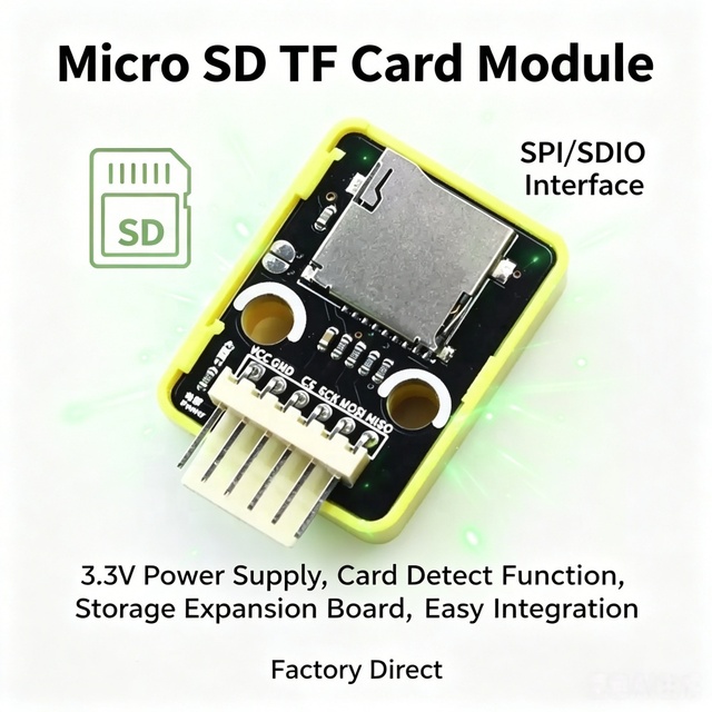 FYX Stock TF Card Module SPI SDIO Storage Expansion Board 3.3V Memory Card Reader With Card Detect