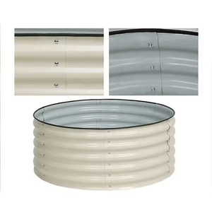 Bon prix, grand kit de lit de jardin surélevé en métal galvanisé, jardinière ronde pour usage domestique pour les légumes - Product Image 2