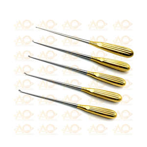 Spratt Brun 26ซม. มะเดื่อ0-00000ชุดรวม Curettes สแตนเลสสตีลแมนนวล5ชิ้น - Product Image 5