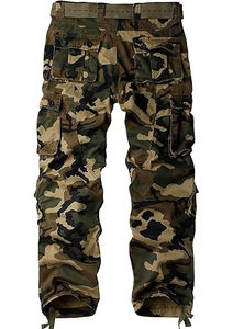 กางเกงล่าสัตว์ผู้ชายสำหรับกิจกรรมกลางแจ้ง ลายพรางกันลม พร้อมกระเป๋าอเนกประสงค์ บริการ OEM สำหรับกางเกงล่าสัตว์ผู้ชาย - Product Image 2