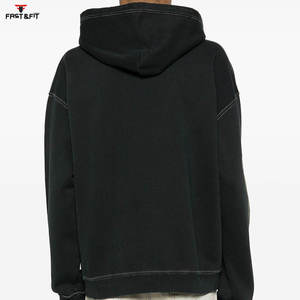 Pull d'hiver sur mesure confortable à manches longues 100% coton Nouveau design avec broderie en vente - Product Image 3