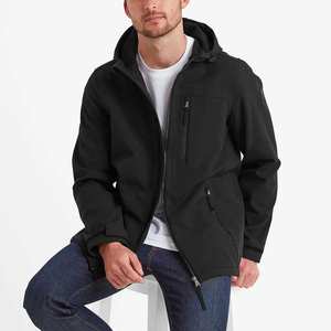 Vente en gros Veste Softshell pour homme coupe-vent imperméable, Manteau à capuche doublé polaire chaud pour l'extérieur, randonnée et hiver Logo personnalisé OEM - Product Image 5