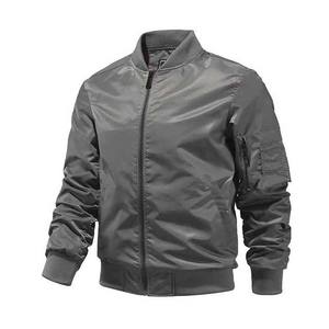 Chaqueta Bomber de Lona Recubierta Estilo Urbano para Hombre, Acolchada, Corte Ajustado, Ligera, Impermeable y Cortavientos para Invierno - Product Image 1