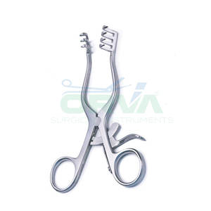 Retractor veterinario 4x4 puntas romas 23mm brazos rectos retractores de acero inoxidable de alta calidad instrumentos veterinarios - Product Image 2