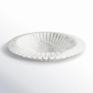 Plateau décoratif rectangulaire en marbre beige clair Plat de service en pierre fait à la main pour une décoration intérieure et une pièce maîtresse élégantes - Product Image 3