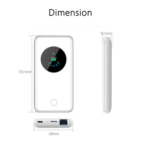 150Mbps Hotspot MiFi 10000MAh Hỗ Trợ 10 Người Dùng + Khe Cắm Thẻ Sim 4G Wifi Router Wifi Modem Xe Di Động Wifi Không Dây - Product Image 3