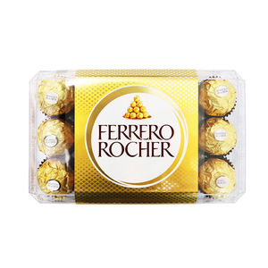 Auténticos bombones italianos Ferrero Rocher con avellanas tostadas enteras y relleno cremoso, cajas de exhibición de 24 unidades, venta al por mayor. - Product Image 4