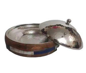 2024 atractivo diseño asiático Zen cazuela de Metal tapa vertical de acero inoxidable calentador de alimentos único de la más alta calidad para servir - Product Image 4