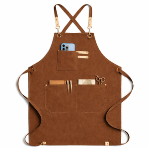 Factory Wholesale <b>Apron</b> Thickened Polyester Cotton Canvas <b>Apron</b> New Household <b>Kitchen</b> <b>Aprons</b> - Product Image 3