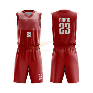Ensembles uniformes de basket-ball légers personnalisés maillots de sublimation réversibles à séchage rapide conception gratuite tenues d'équipe en gros en usine - Product Image 2