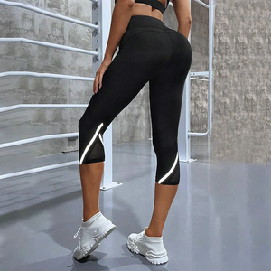 Mesh High Waist Yoga <b>Pants</b> <b>Capri</b> Leggings for <b>Women</b> Tummy Control Workout <b>Capri</b> Leggings for <b>Women</b> 2024 Trending Leggings - Product Image 5