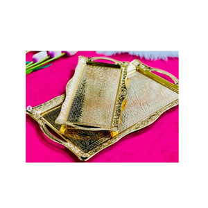 Gold Metal Tray Attractive Design Tabletop Decorative Tray in Reasonable Price <b>for</b> Hot <b>Sale</b> From Manufactures and Suppliers - Product Image 2