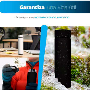 Design classico 500ml in acciaio inox borraccia Thermos per tè al caffè o acqua calda con coperchio - Product Image 5