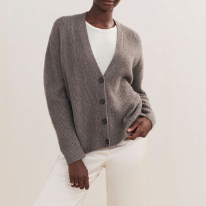 Cárdigan de Lana Sólida para Mujer, Suave y Cómodo, Diseñado para Uso Diario Informal, Estilo de Oficina y Moda de Temporada - Product Image 1