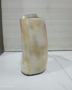 Best Quality Buffalo Horn Tankard Portable Drinking Horn <b>Mug</b> Customizable Engraved Logo by HF Crafts Inspired by India Viking - Product Image 4