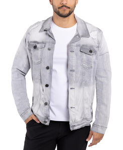 Veste en jean vintage pour homme de qualité supérieure du meilleur fournisseur, nouvelle collection printemps, en polyester, élégante, respirante, imperméable et à séchage rapide - Product Image 1