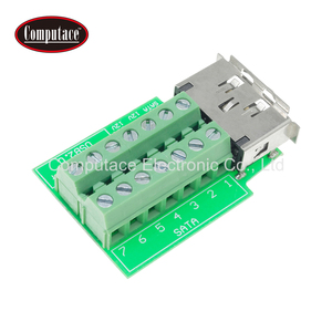 Conector USB2.0 y eSata Combo, Socket Hembra a Bloque de Terminales de Tornillo, Placa de Conexión, Módulo PCB para Signata y Cableado de Alimentación - Product Image 3