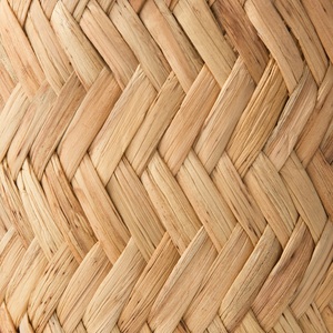 Boîte de paille boîte de rangement rectangulaire en jacinthe d'eau panier en osier organisateur rond boîte de rangement panier d'armoire utilitaire - Product Image 4