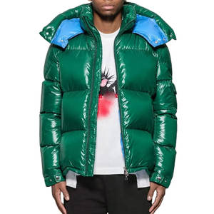 Chaquetas acolchadas de invierno con cuello levantado de servicio OEM para hombre, chaquetas acolchadas de hombre con logotipo personalizado OEM, ropa de calle al por mayor - Product Image 1