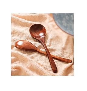 Wood Dessert Dining Spoon <b>Mirror</b> Polish Eco-Friendly Dishwasher Safe Elegant Natural Color Cutlery at Amazing Price - Product Image 5