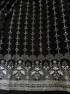 Tissu de luxe en velours dobby tricoté antistatique de poids moyen pour lehenga/robe de mariée, textile de maison, prix compétitif - Product Image 3