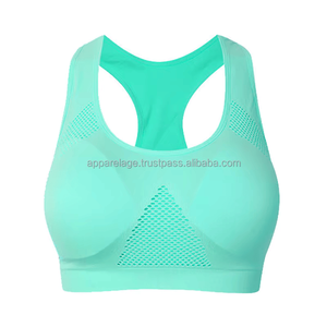 Sujetador deportivo ajustable con diseño de letras para mujer Tallas grandes Venta al por mayor Push-up Breast Tops con correa para el hombro para ropa para correr - Product Image 1