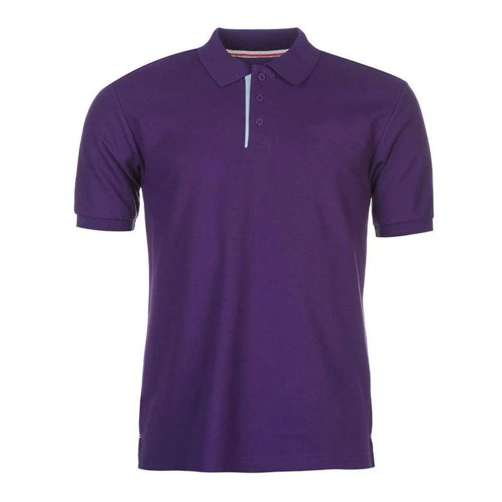 Heren Effen Zwart Katoen Budget Golf Paars Poloshirt Groothandel Sport Geïnspireerd Shirt Ademend En Zweet Wicking